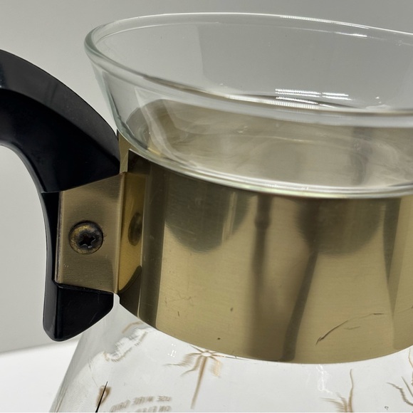 Vintage Corning Atomic Starburst 6 cup stovetop coffee carafe - Picture 8 of 11